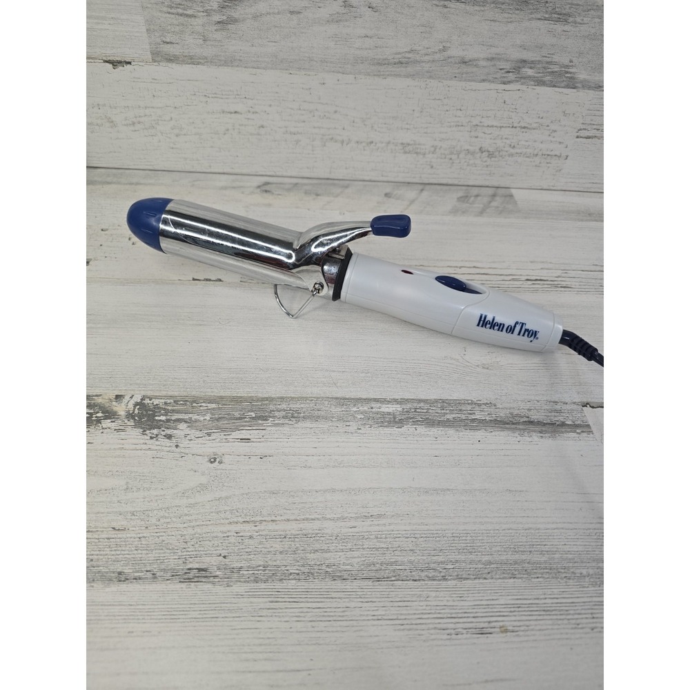 Helen of Troy 1513N Professional 1.5 Inch Chrome Curling‎ Iron White Blue 30W